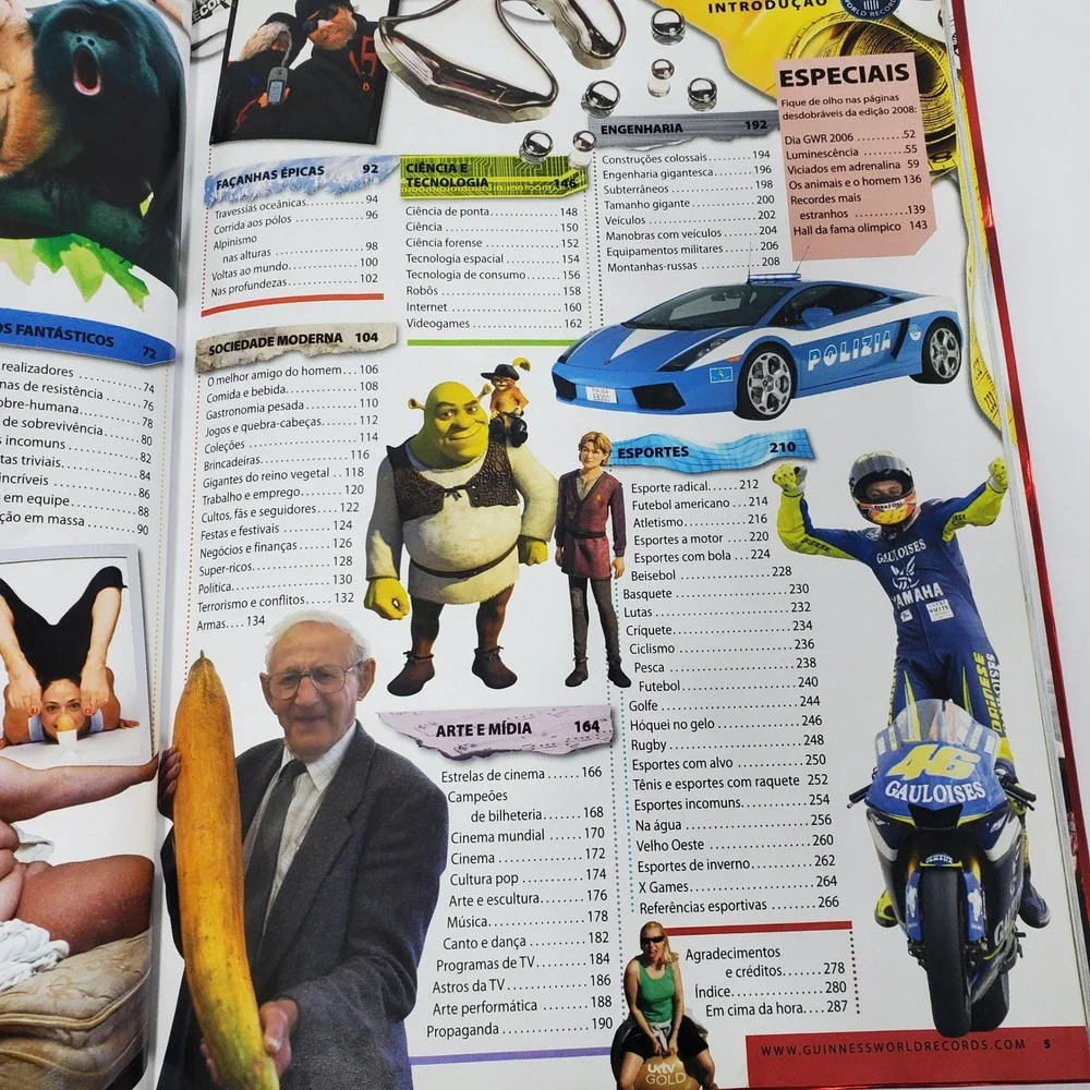 Guinness‎ World Records 2008 Hardcover Book Portuguese Edition